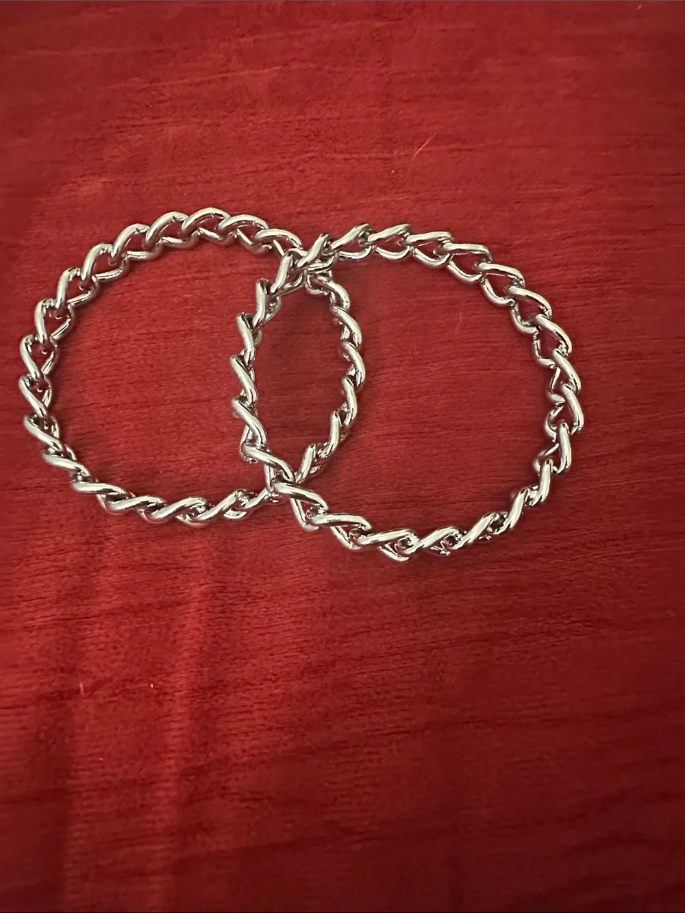 Chunky Silver Double Link Bracelet